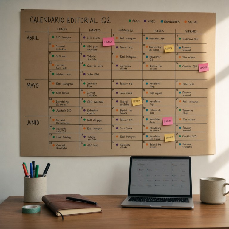 Contenidos en Zaragoza — profesional analizando dashboard