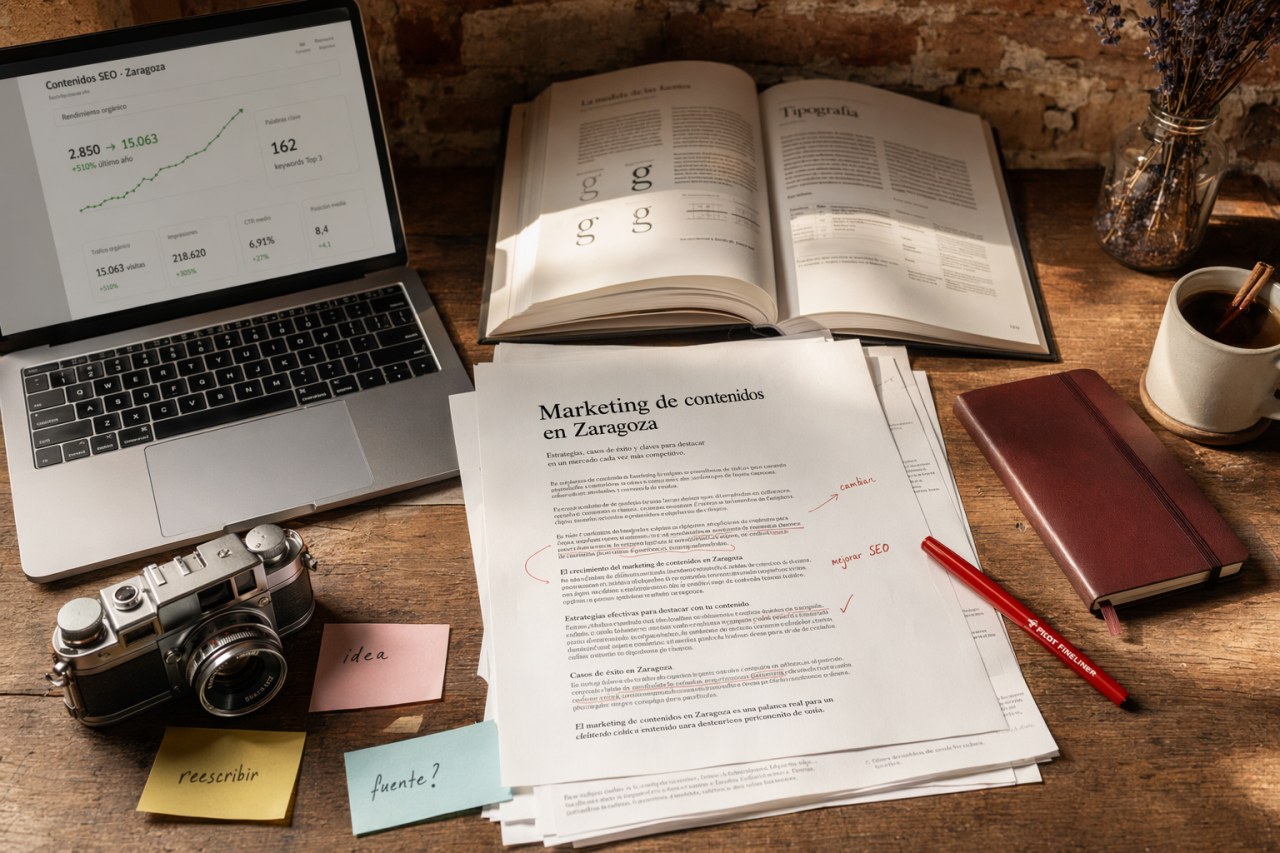 Contenidos en Zaragoza — Marketing de Contenidos en Zaragoza — Contenido que Posiciona y Convierte